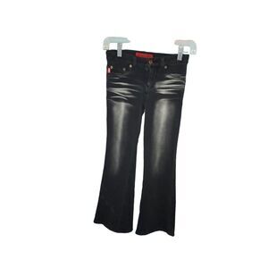 Let me b yeah, girls black boot cut jeans size 10
